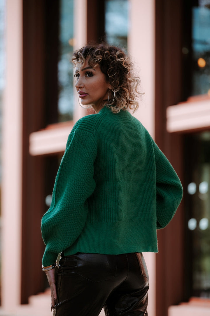 Pull asymétrique Imani vert